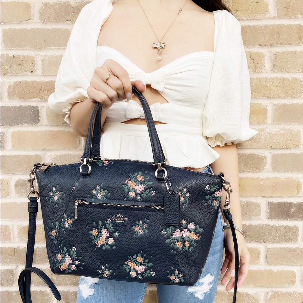 Coach Purse Top Zip satchel crossbody leather - Picture 3 of 7